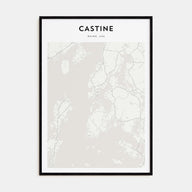Castine Map Portrait Poster