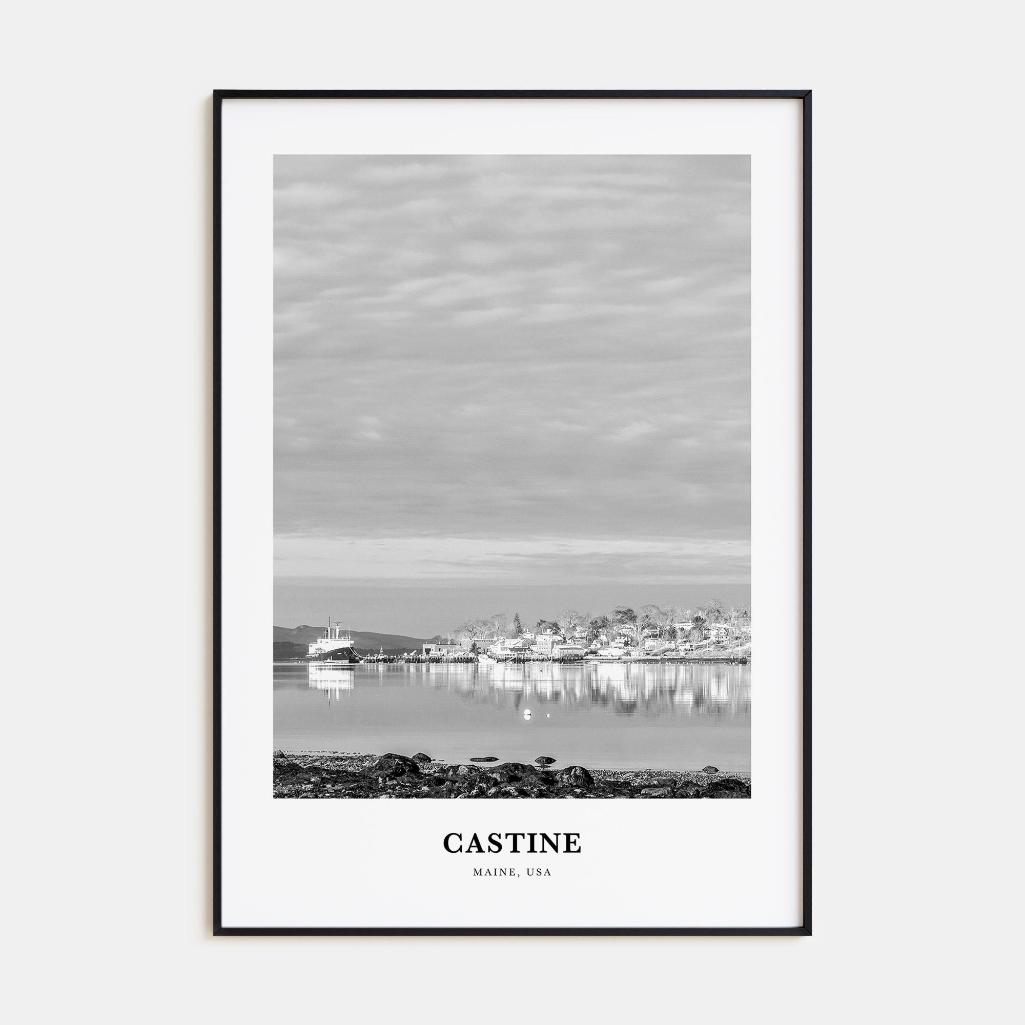 Castine Portrait B&W Poster