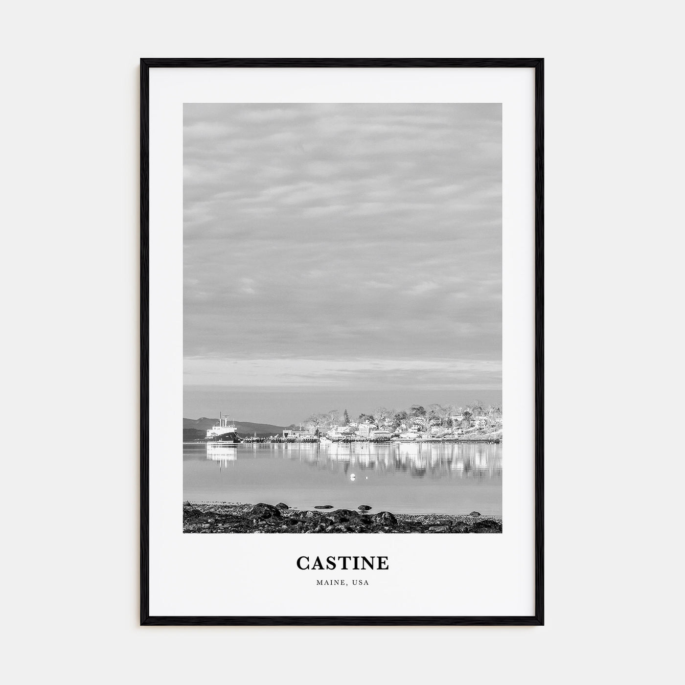 Castine Portrait B&W Poster