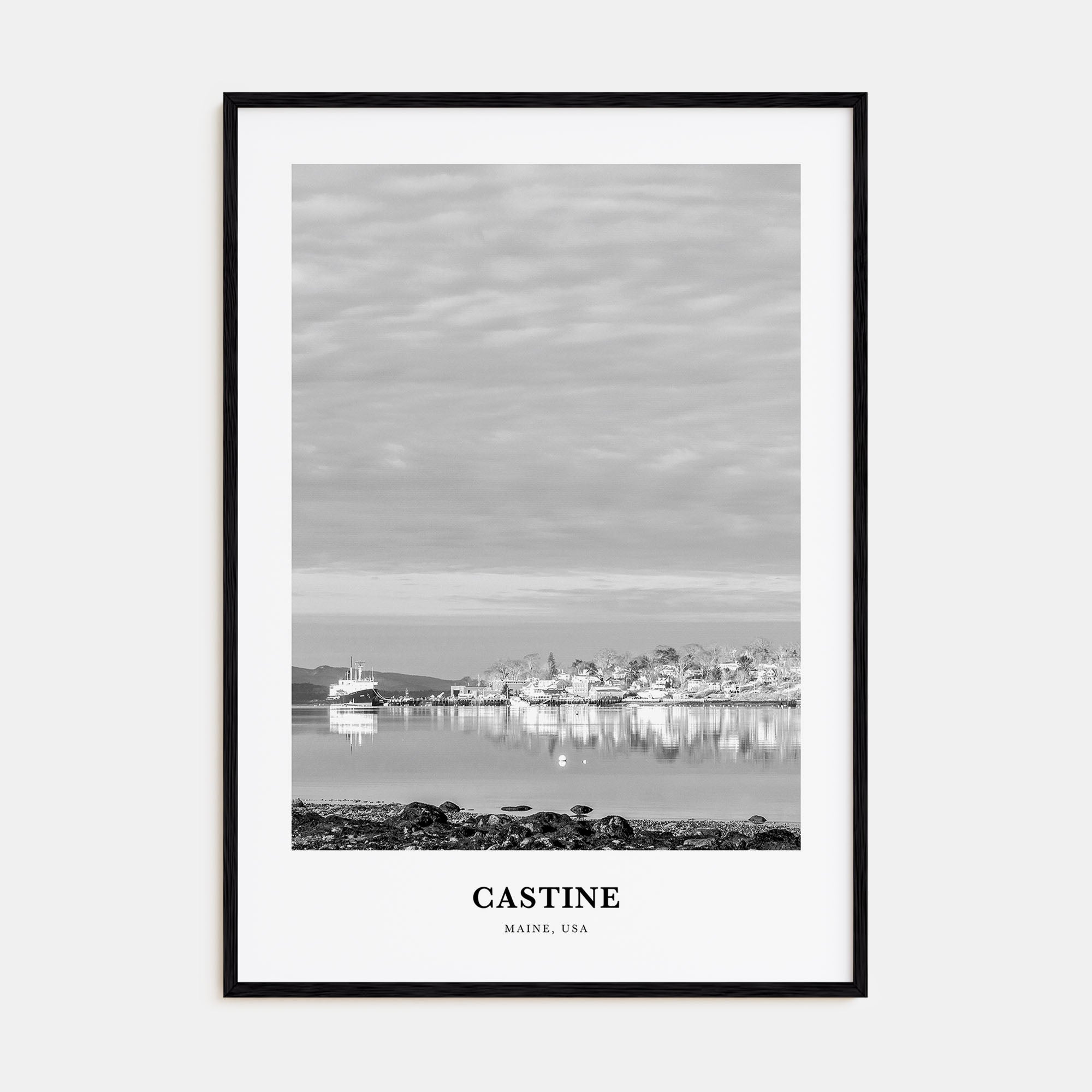 Castine Portrait B&W Poster