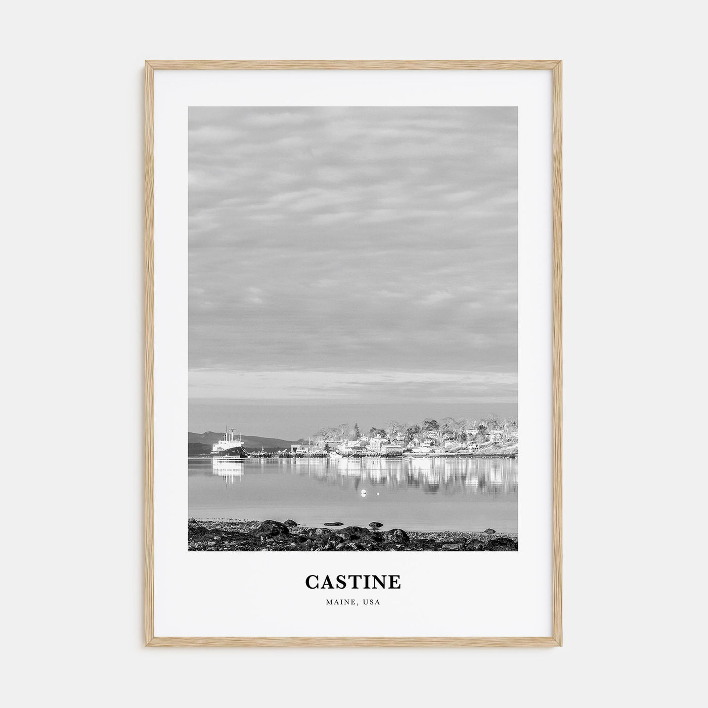 Castine Portrait B&W Poster