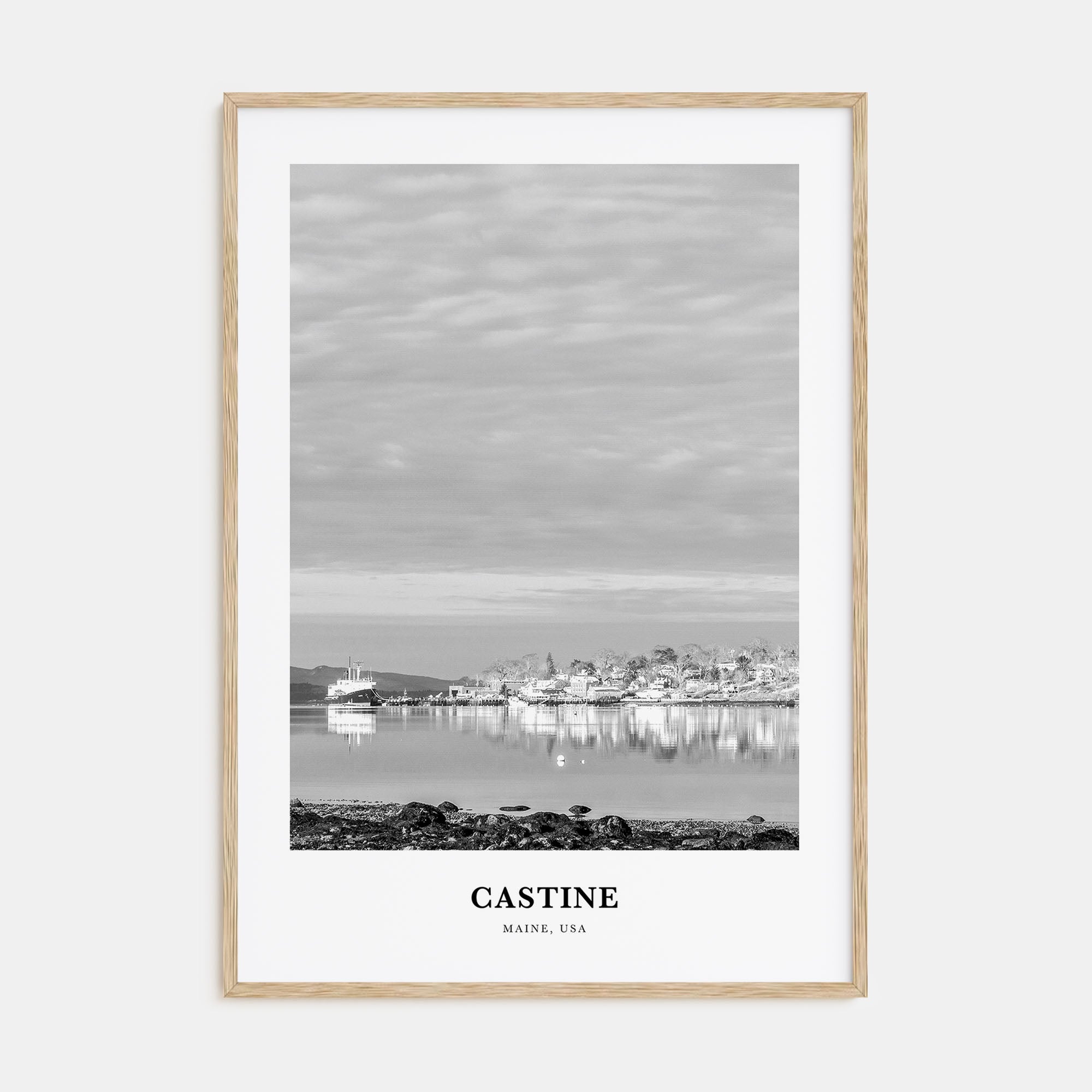 Castine Portrait B&W Poster