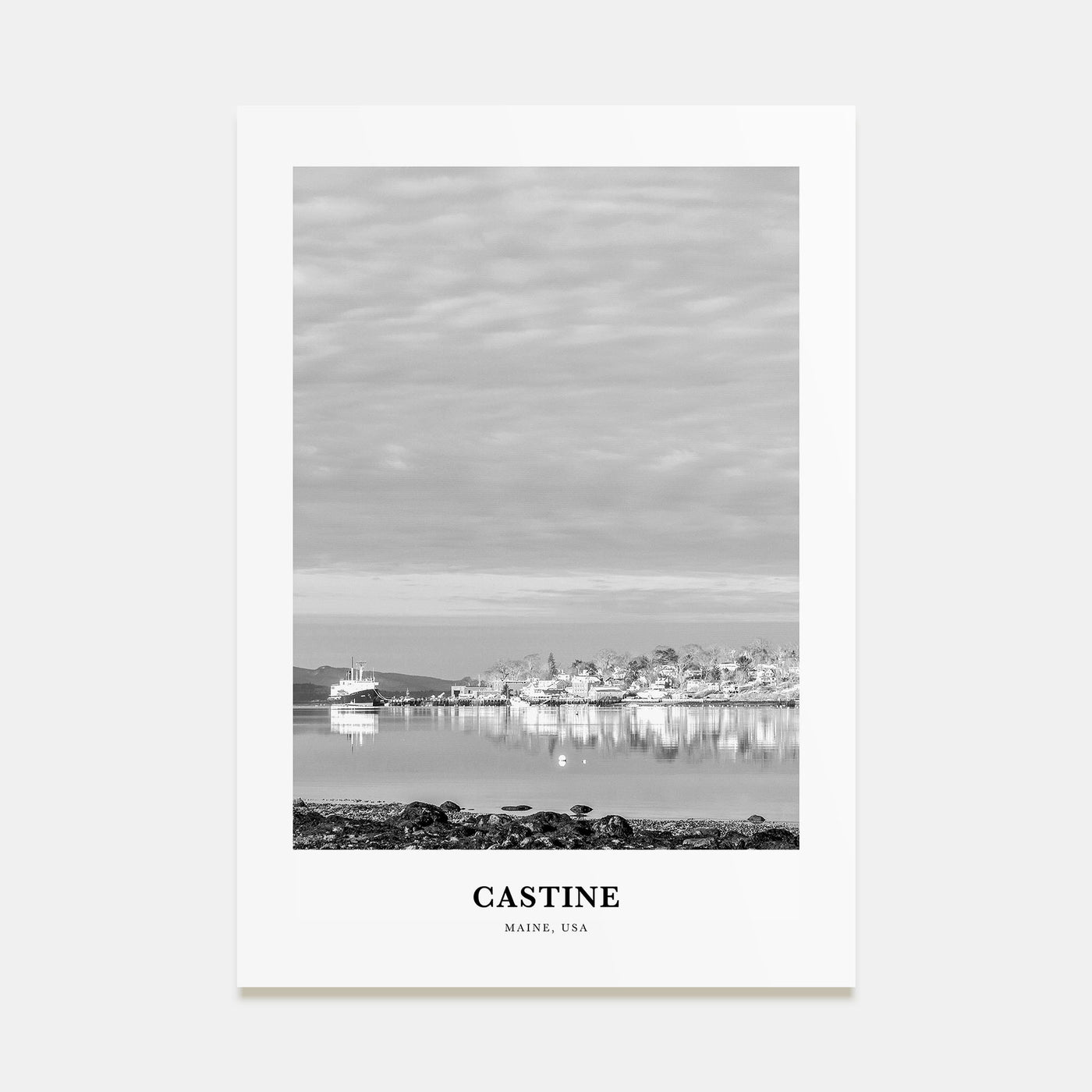 Castine Portrait B&W Poster
