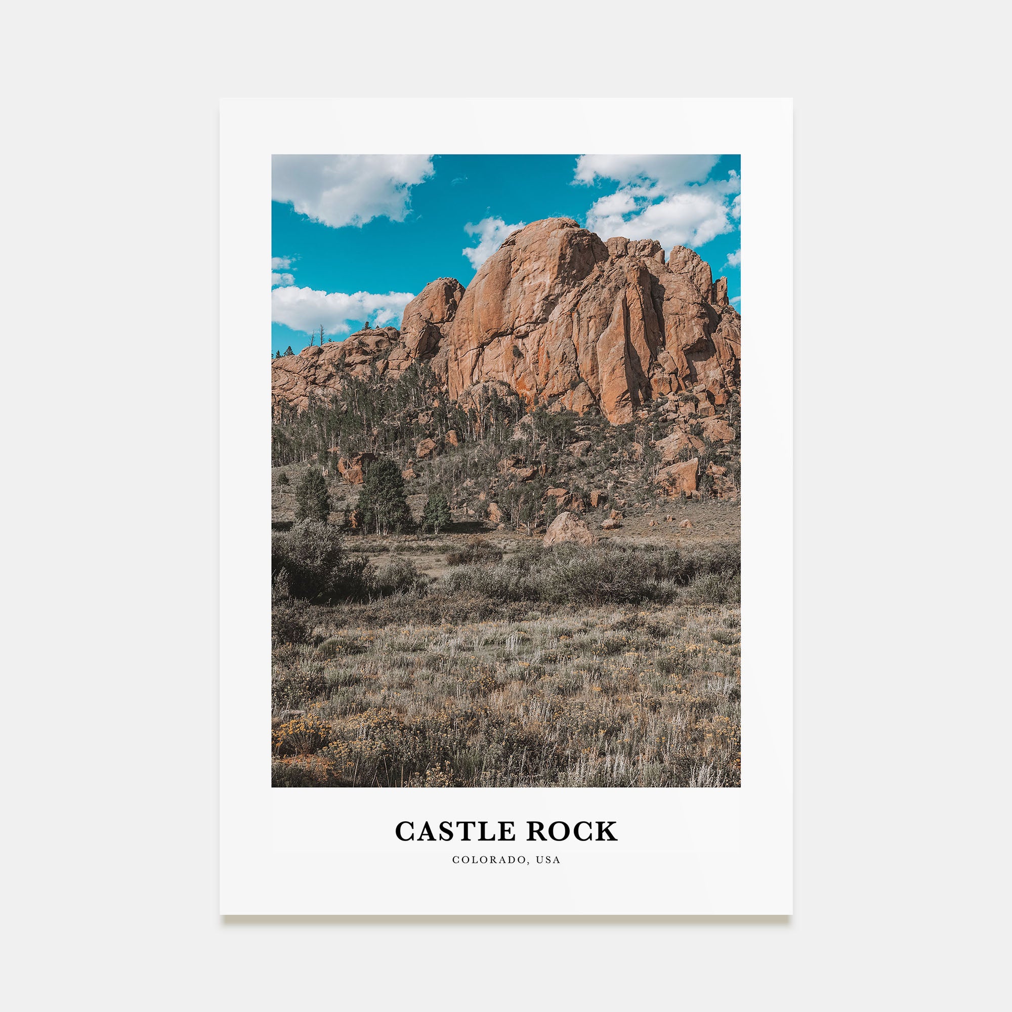 Castle Rock Portrait Color Poster