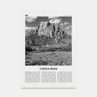 Castle Rock Travel B&W Poster