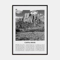 Castle Rock Travel B&W Poster