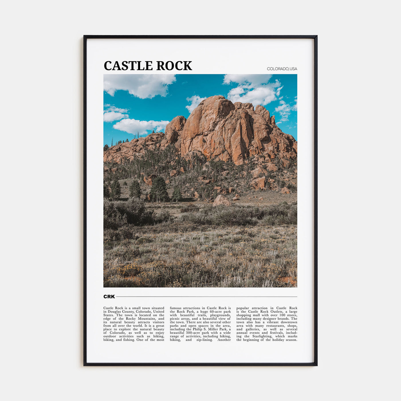 Castle Rock Travel Color Poster