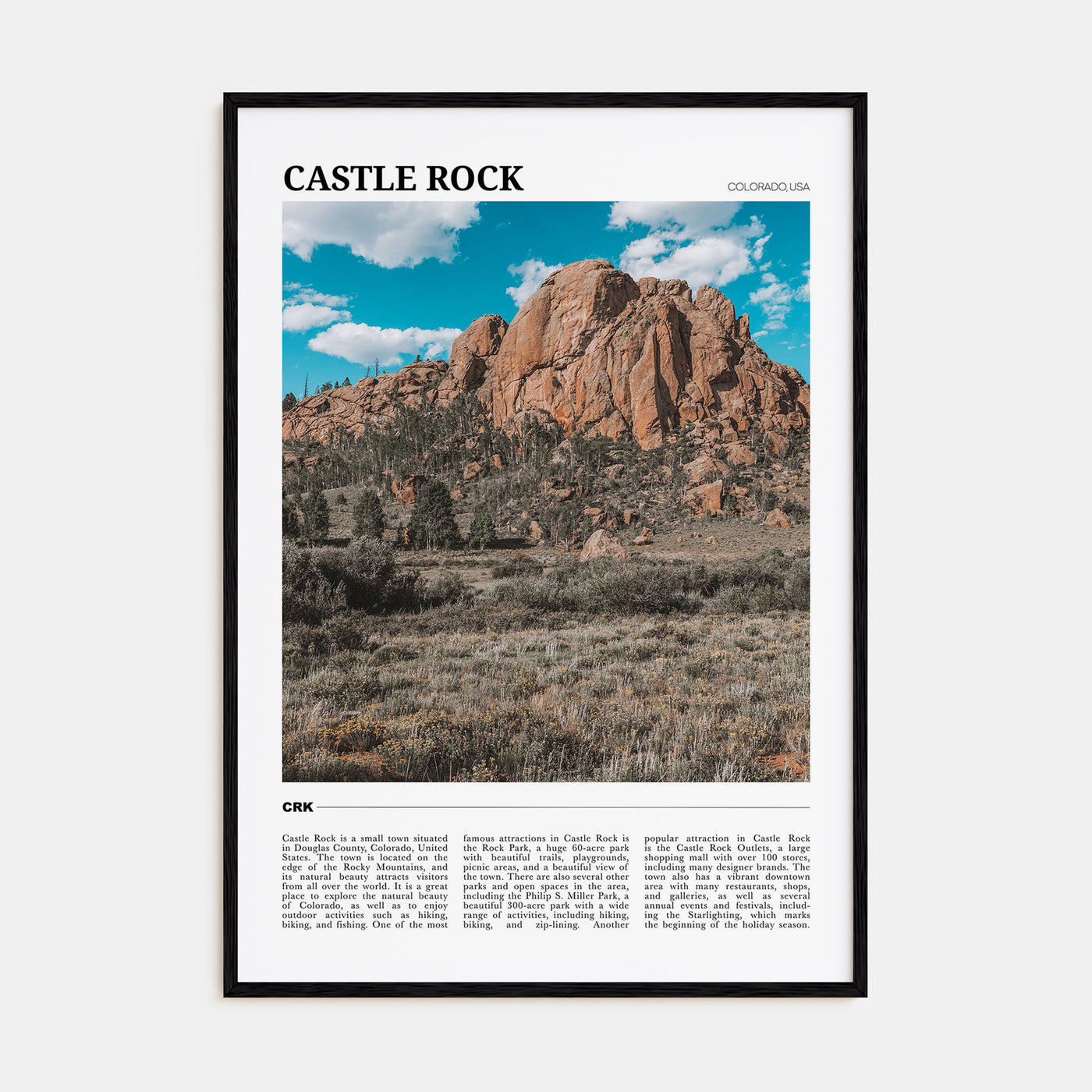 Castle Rock Travel Color Poster