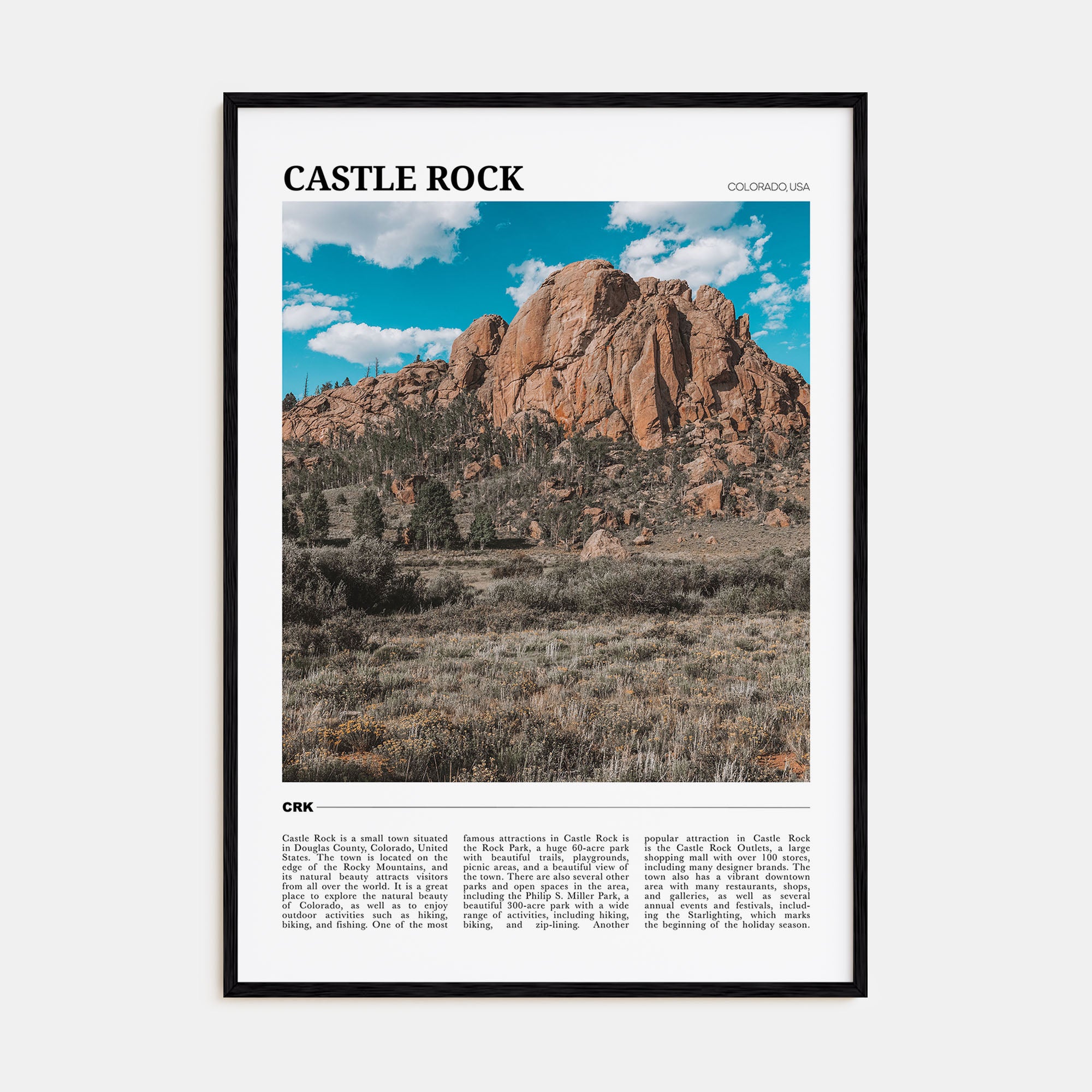 Castle Rock Travel Color Poster
