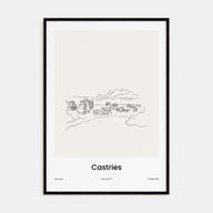 Castries Drawn Poster