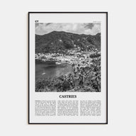 Castries Travel B&W Poster