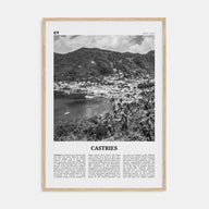 Castries Travel B&W Poster