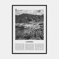 Castries Travel B&W Poster