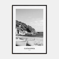 Catalonia Portrait B&W Poster
