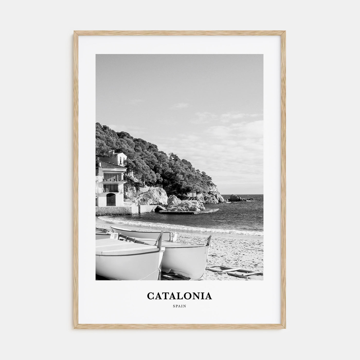Catalonia Portrait B&W Poster