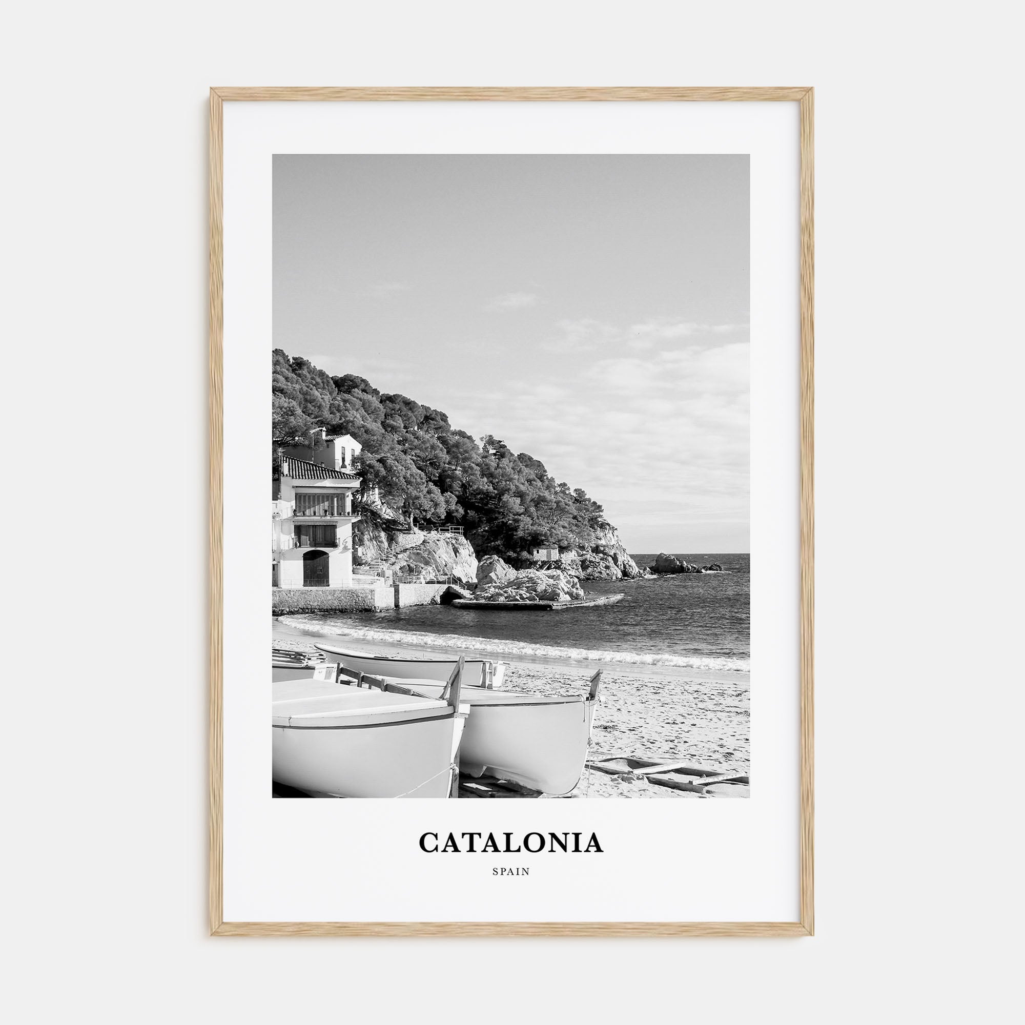Catalonia Portrait B&W Poster