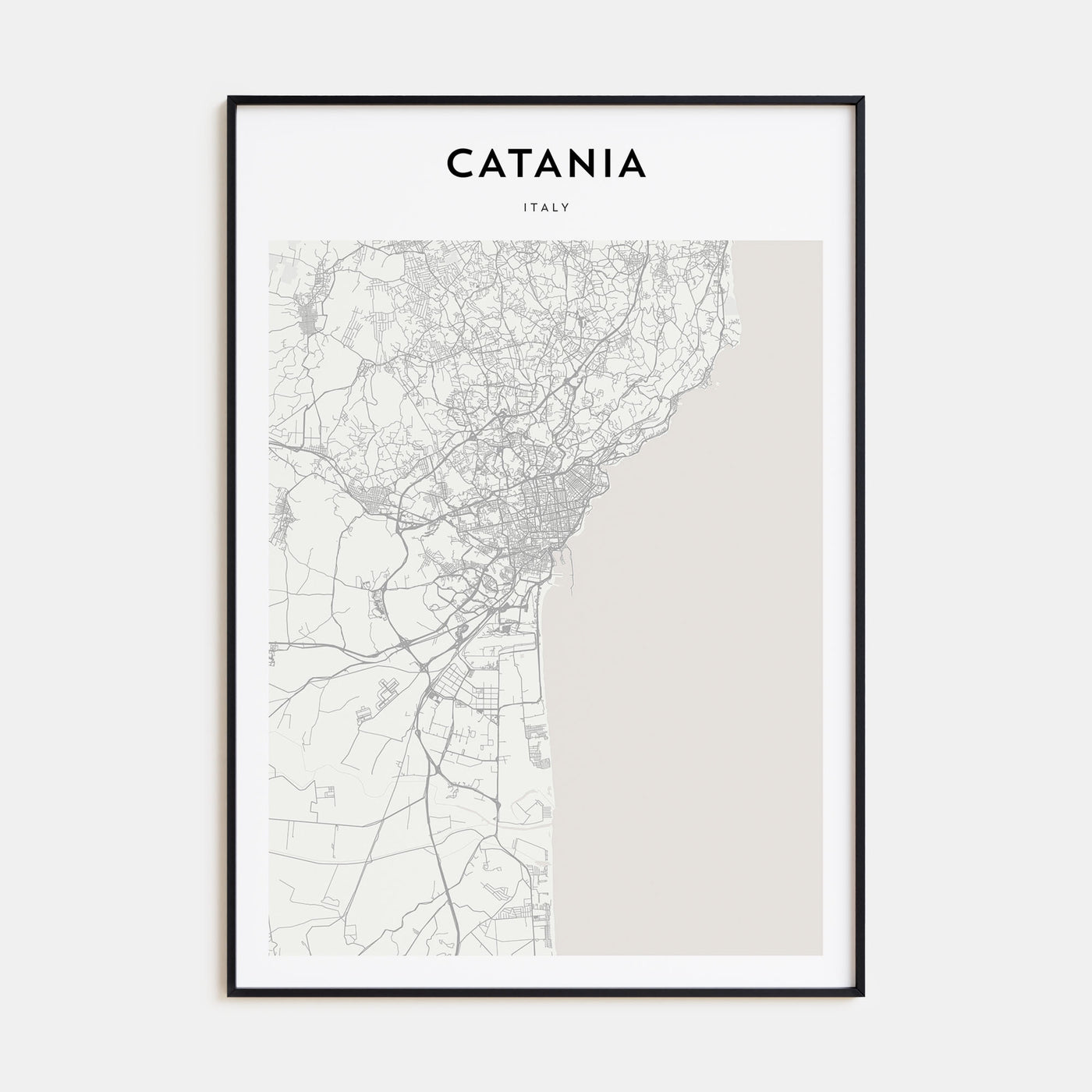 Catania Map Portrait Poster
