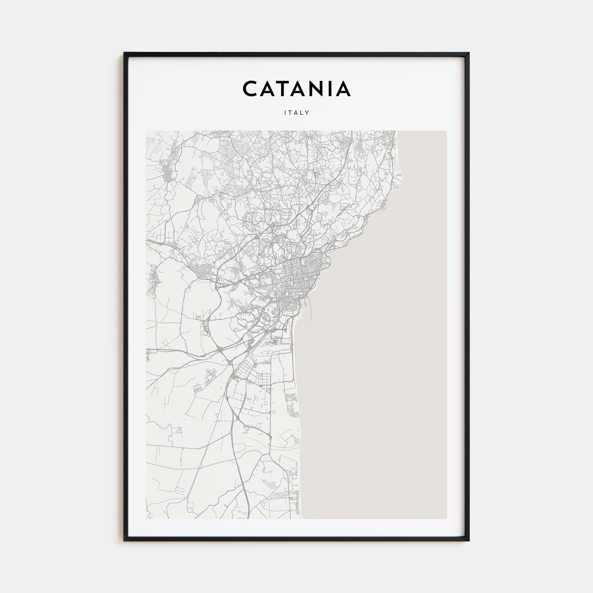 Catania Map Portrait Poster