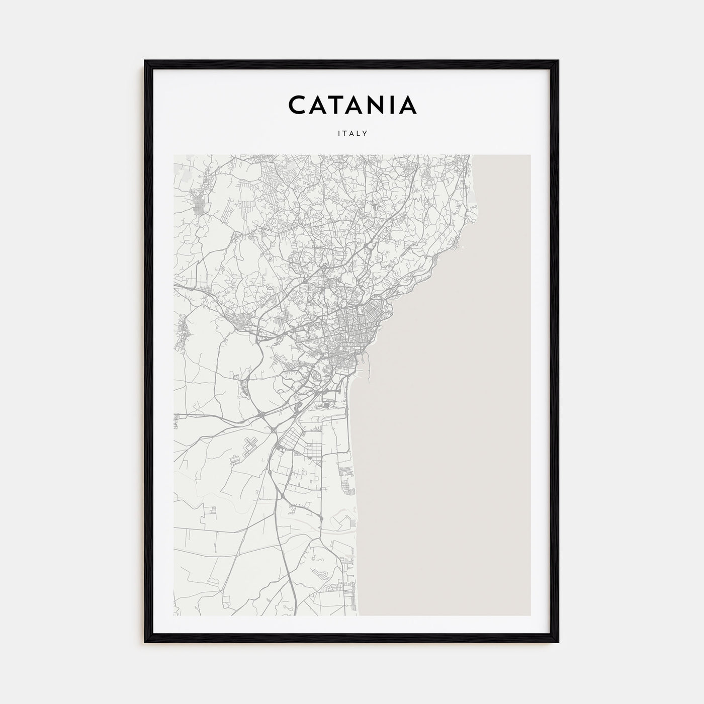 Catania Map Portrait Poster