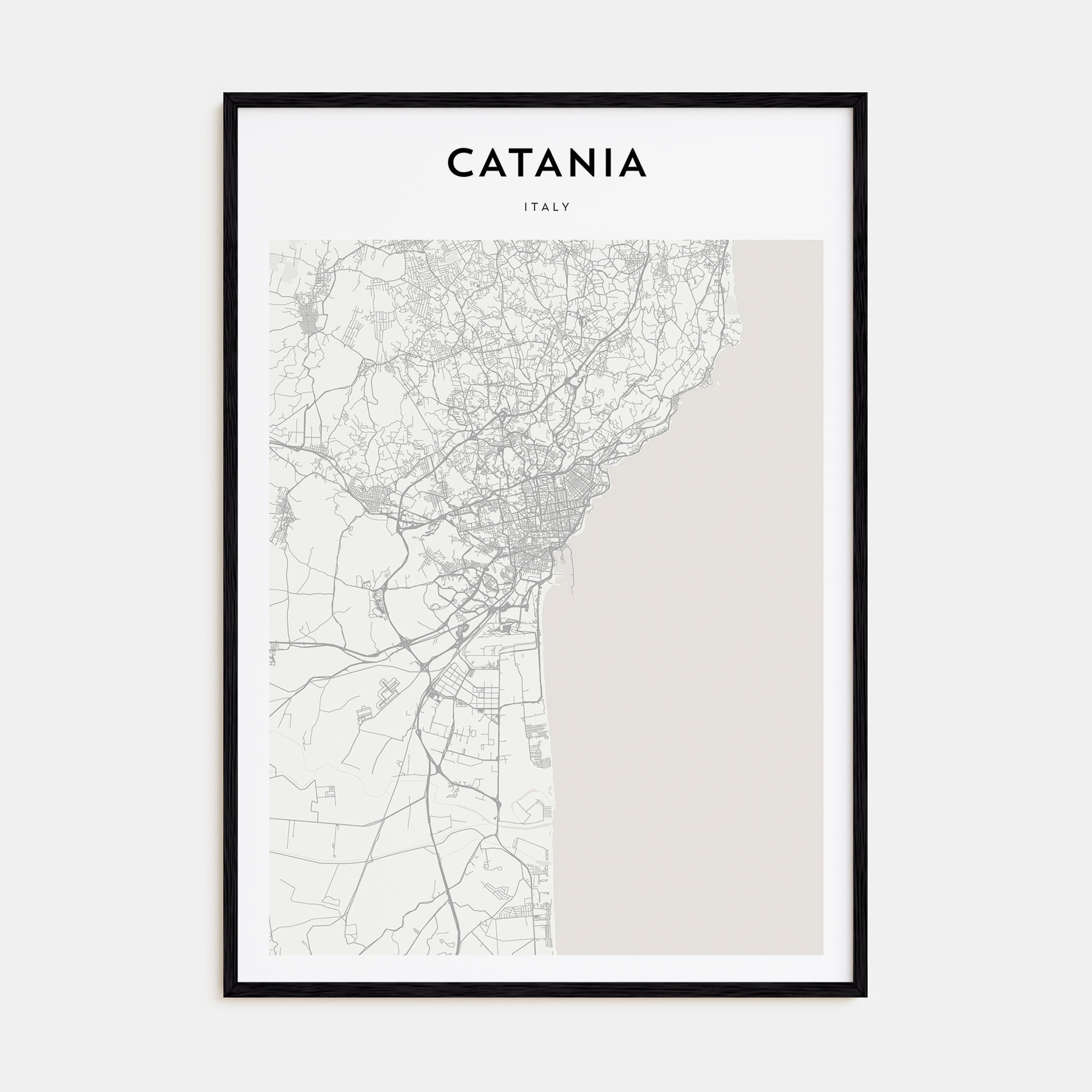 Catania Map Portrait Poster