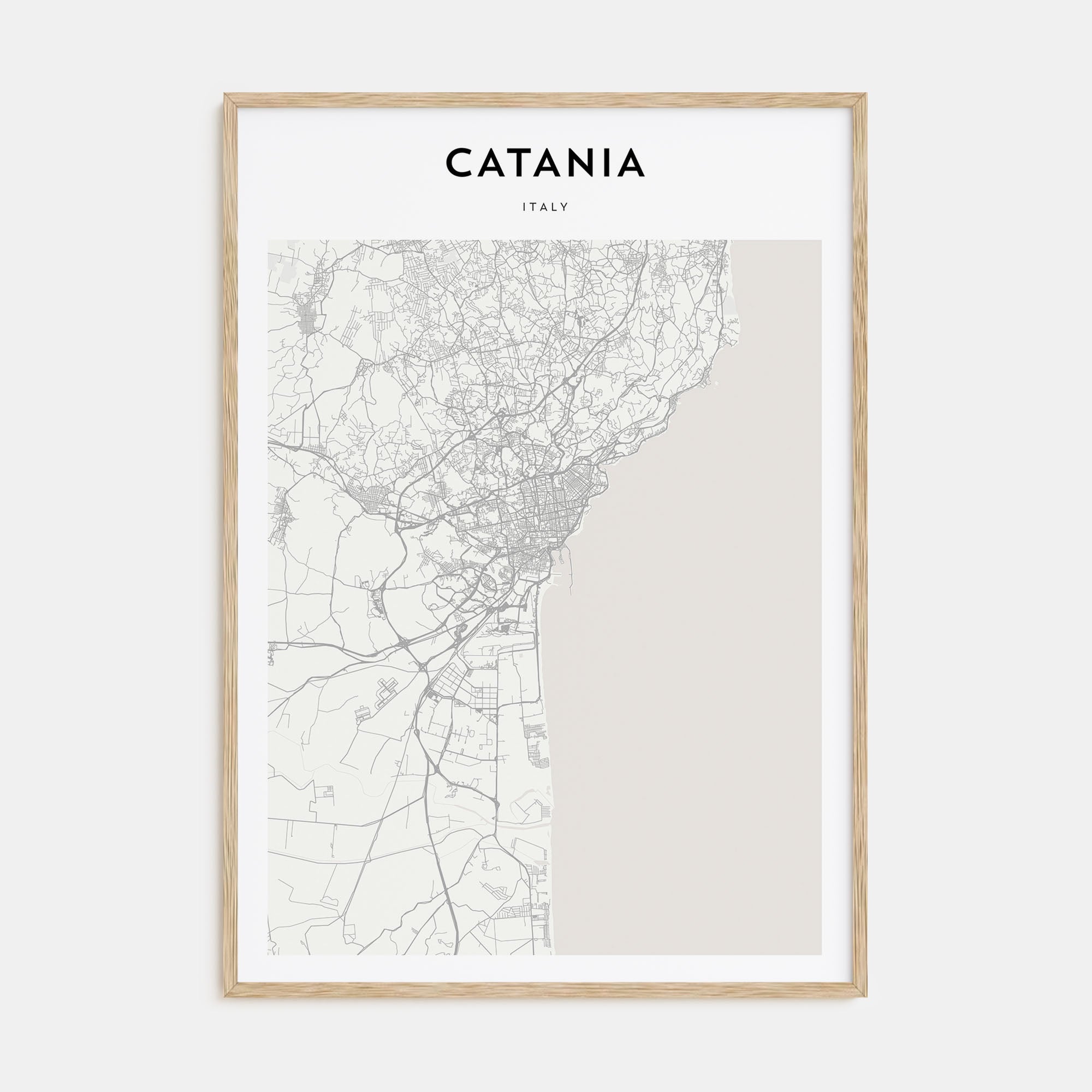 Catania Map Portrait Poster