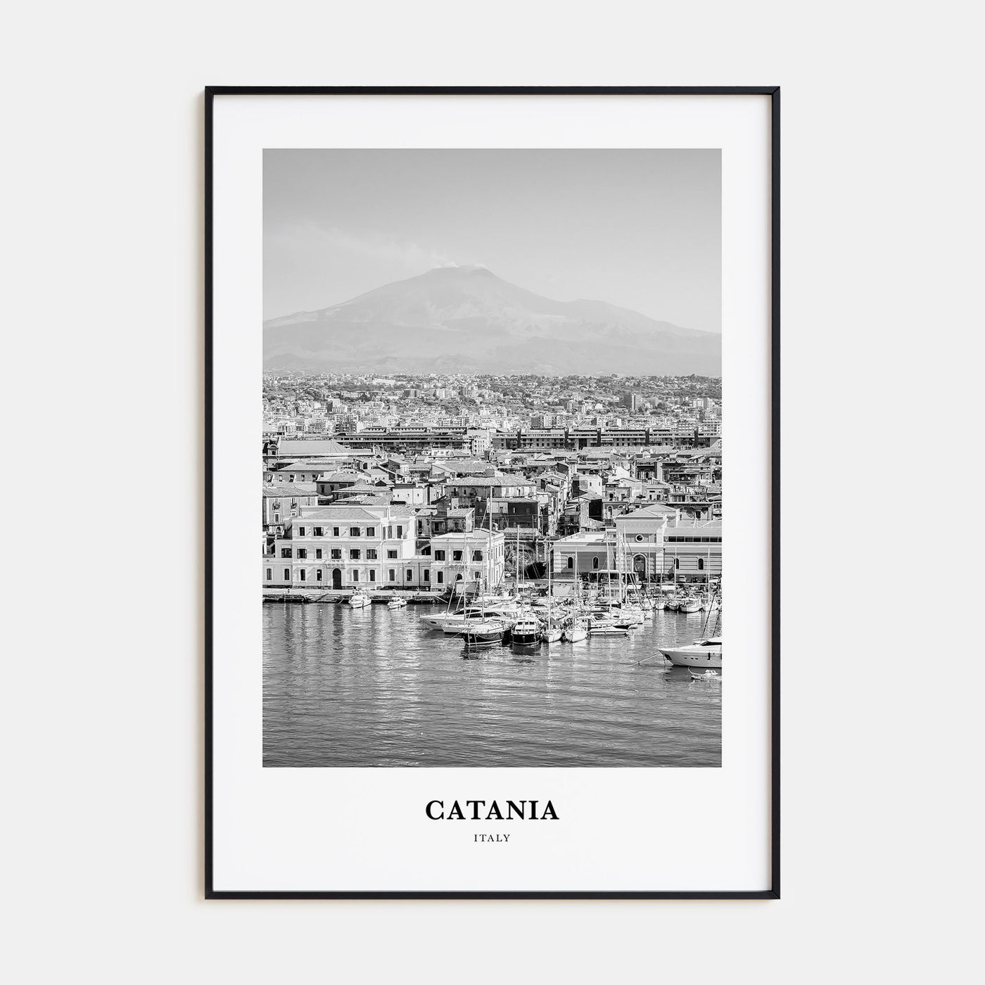 Catania Portrait B&W Poster