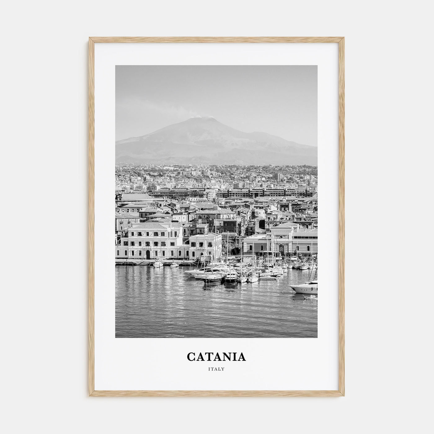 Catania Portrait B&W Poster