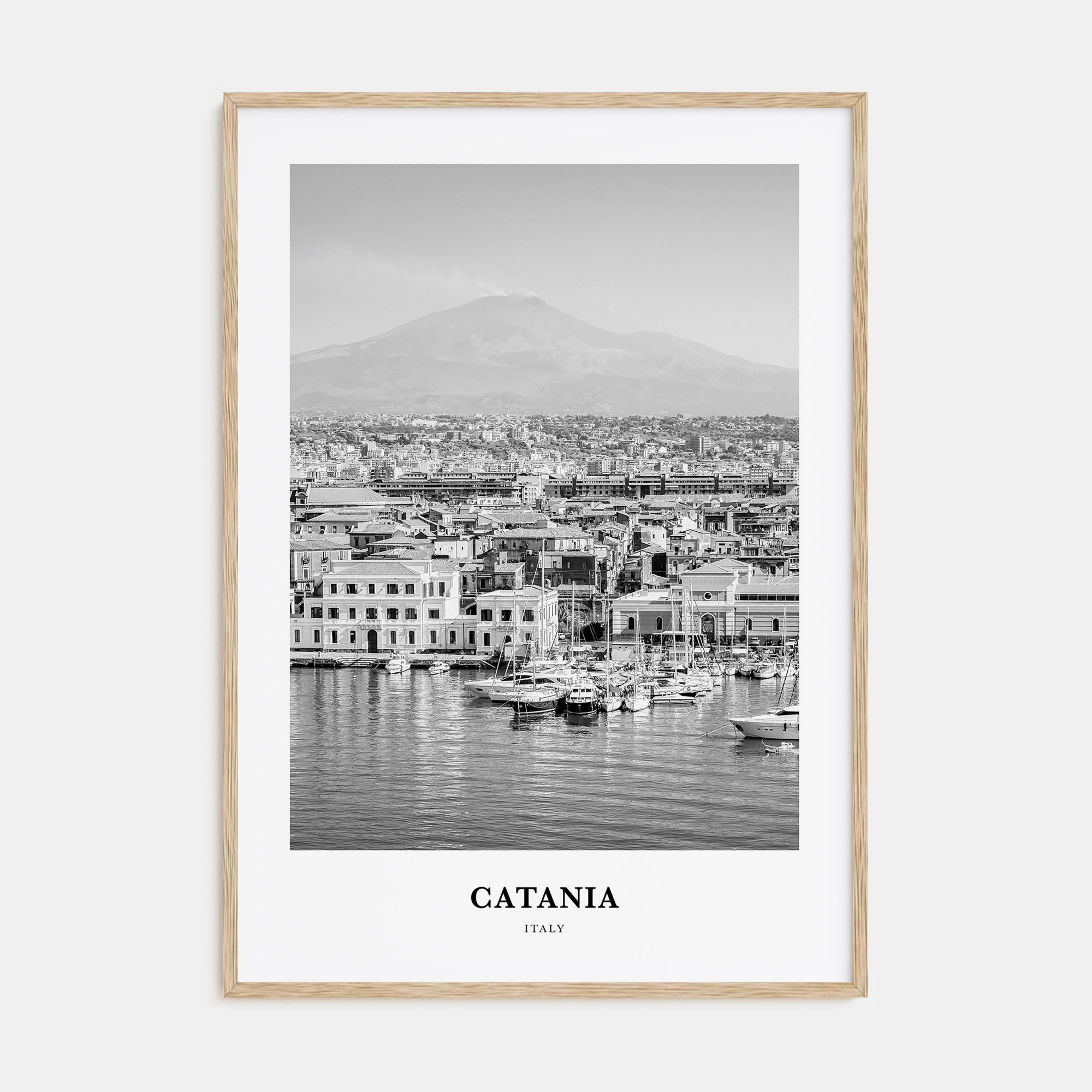 Catania Portrait B&W Poster