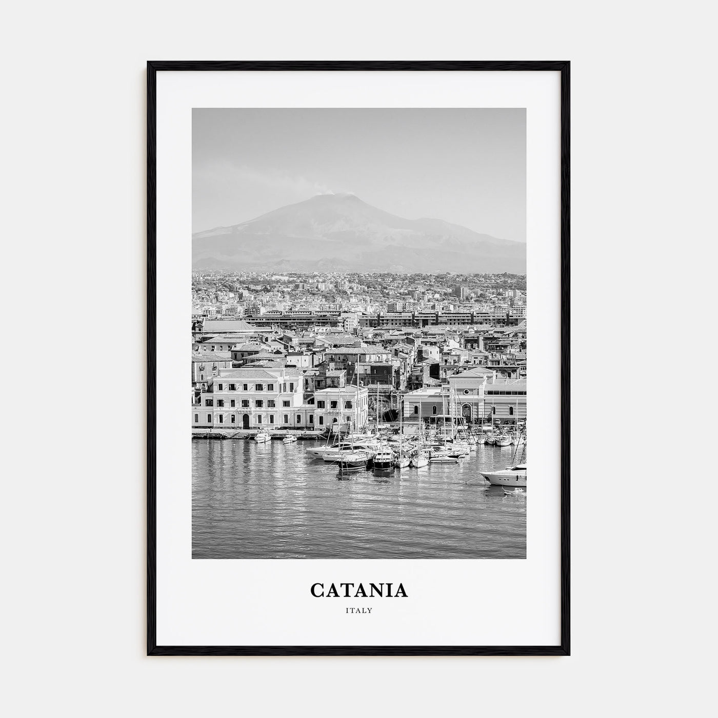 Catania Portrait B&W Poster