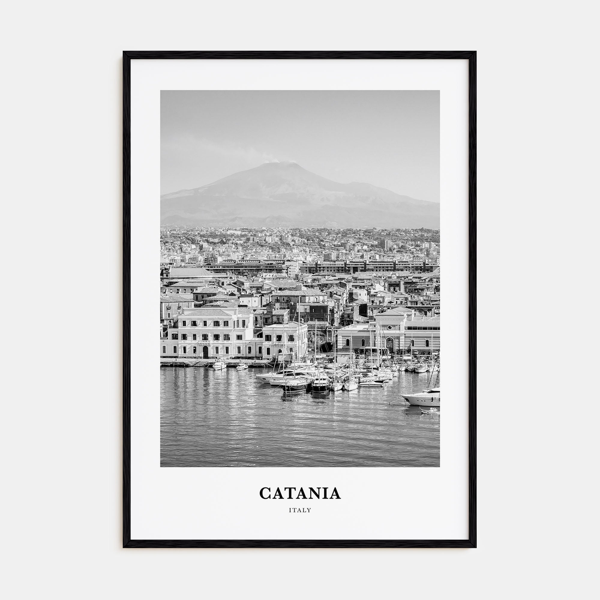 Catania Portrait B&W Poster