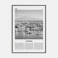 Catania Travel B&W Poster