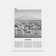 Catania Travel B&W Poster