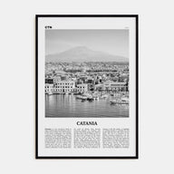 Catania Travel B&W Poster