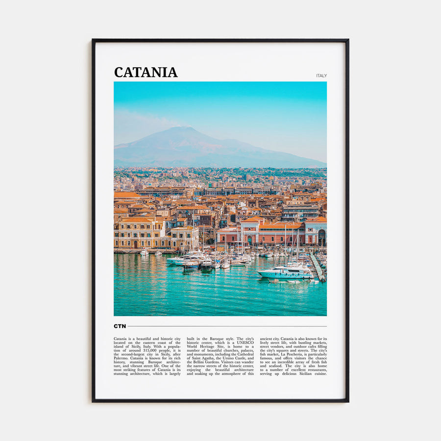 Catania Travel Color Poster