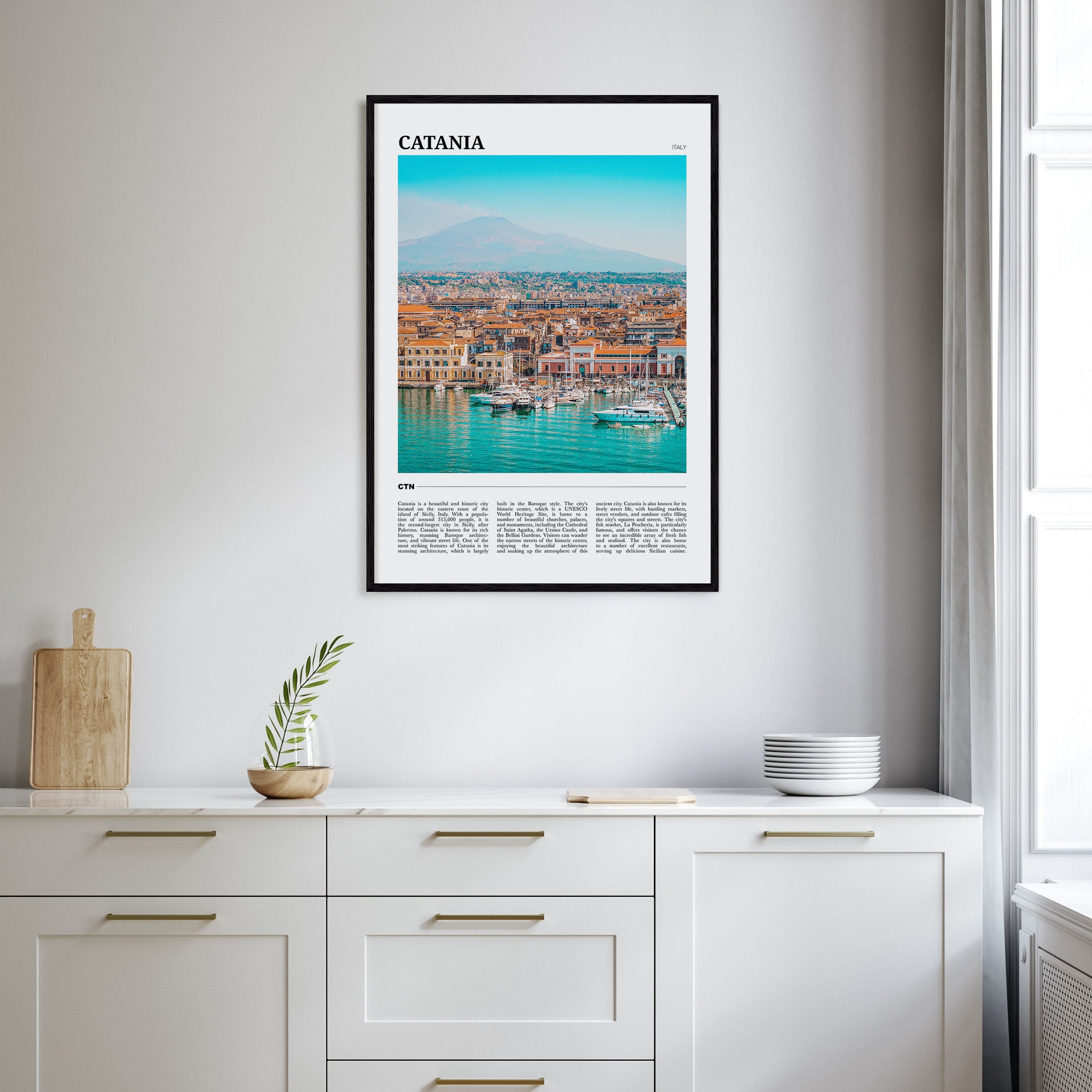 Catania Travel Color Poster