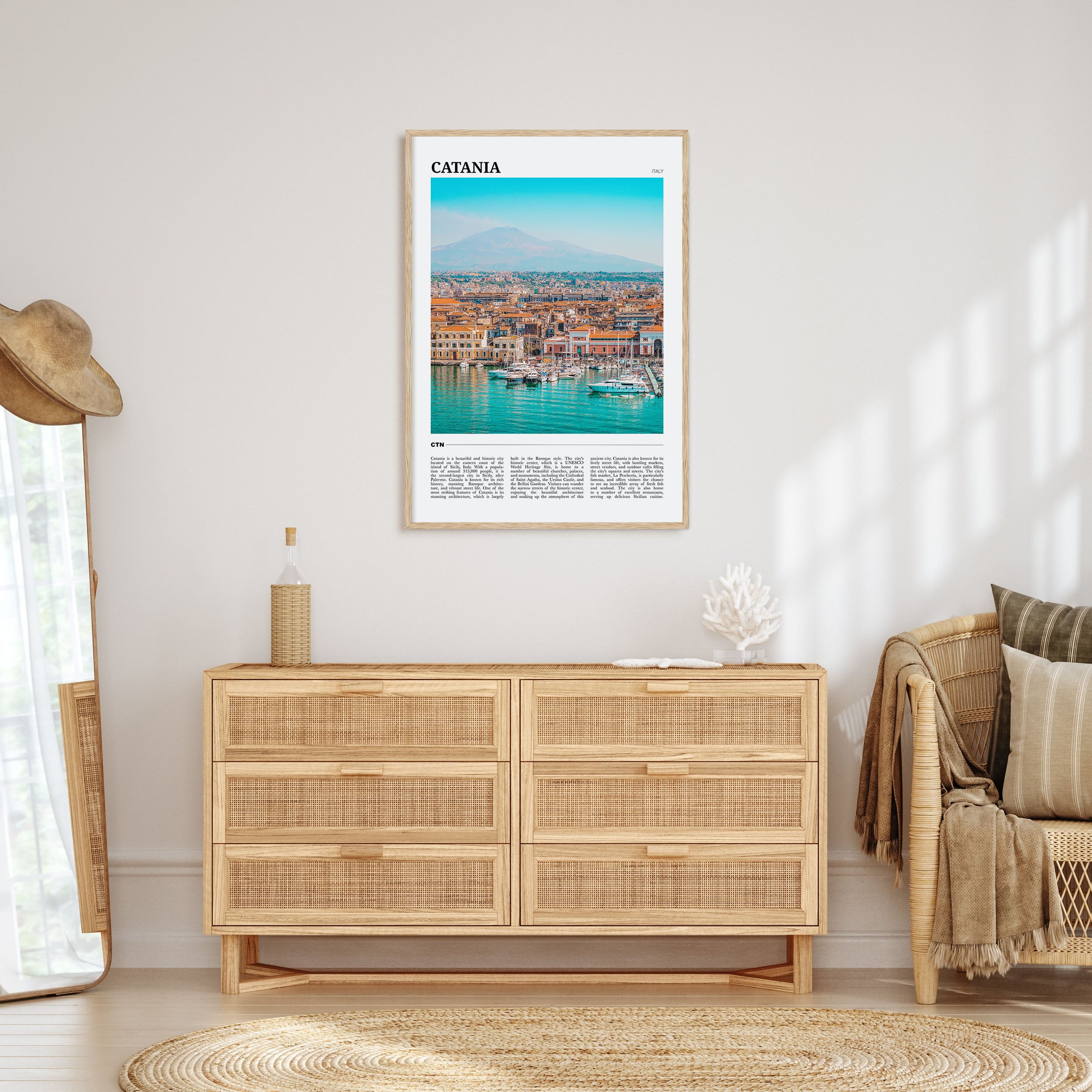 Catania Travel Color Poster