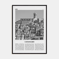 Catanzaro Travel B&W Poster