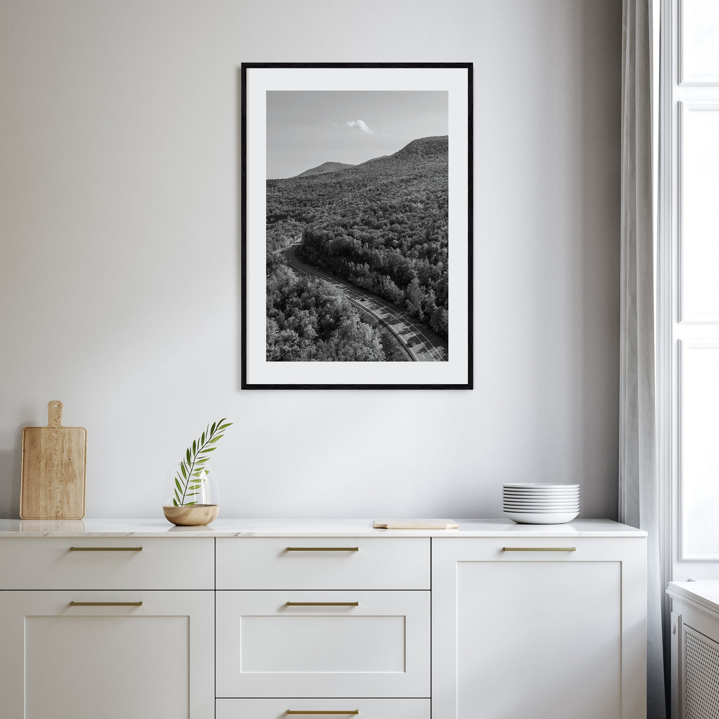Catskill Mountains Photo B&W Poster