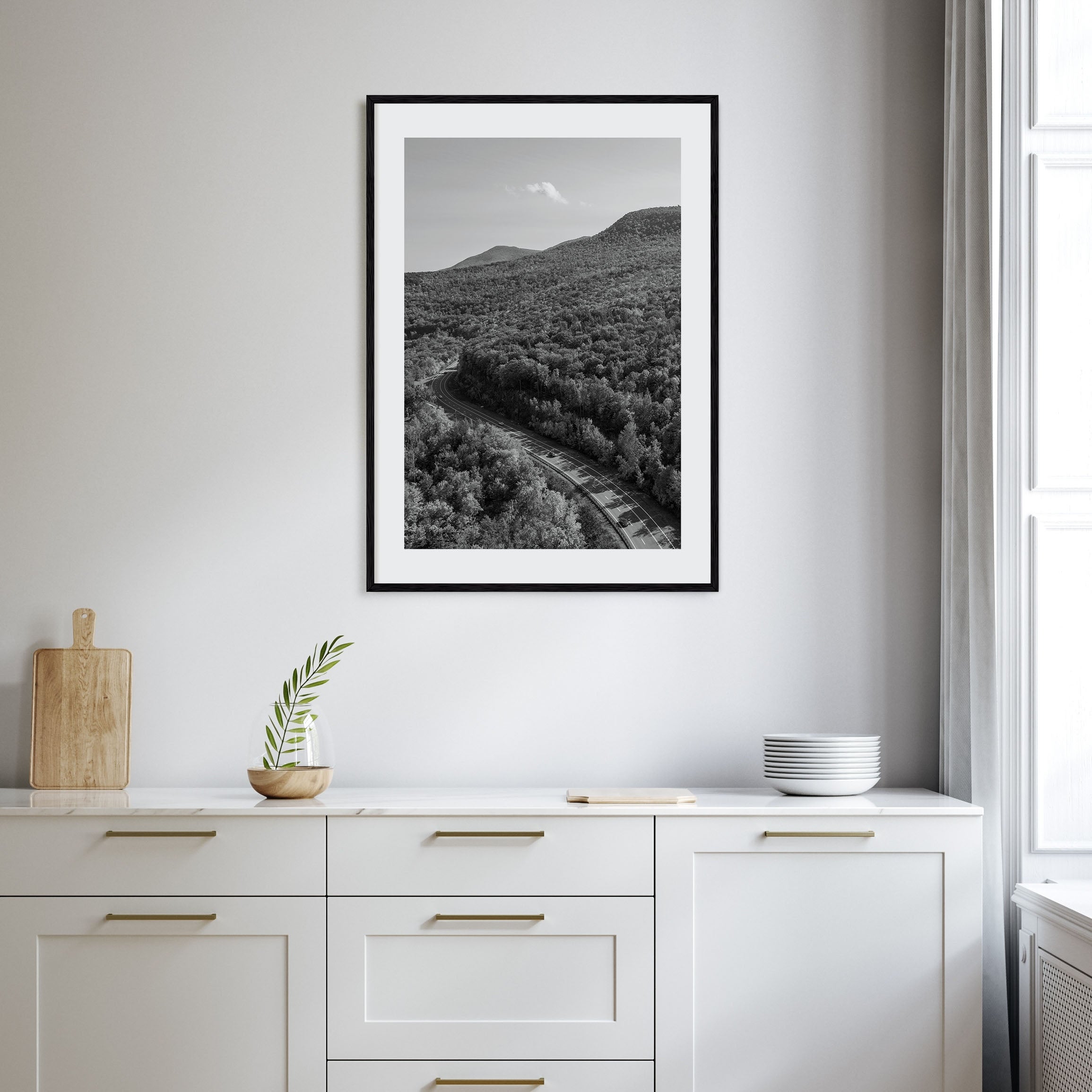 Catskill Mountains Photo B&W Poster