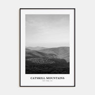 Catskill Mountains Portrait B&W No 1 Poster