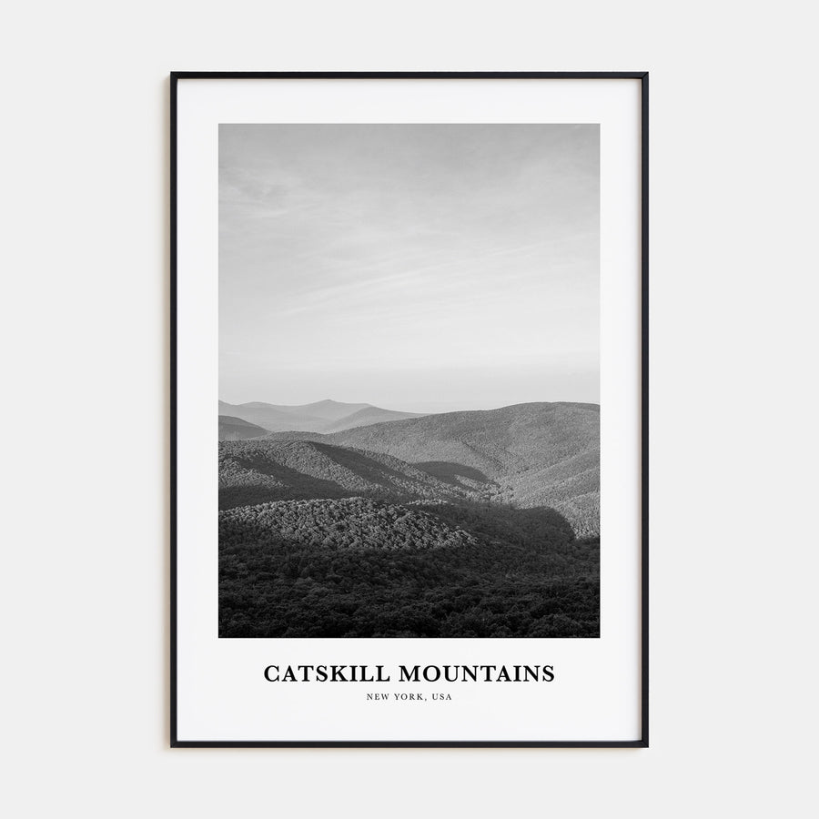 Catskill Mountains Portrait B&W No 1 Poster