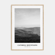Catskill Mountains Portrait B&W No 1 Poster