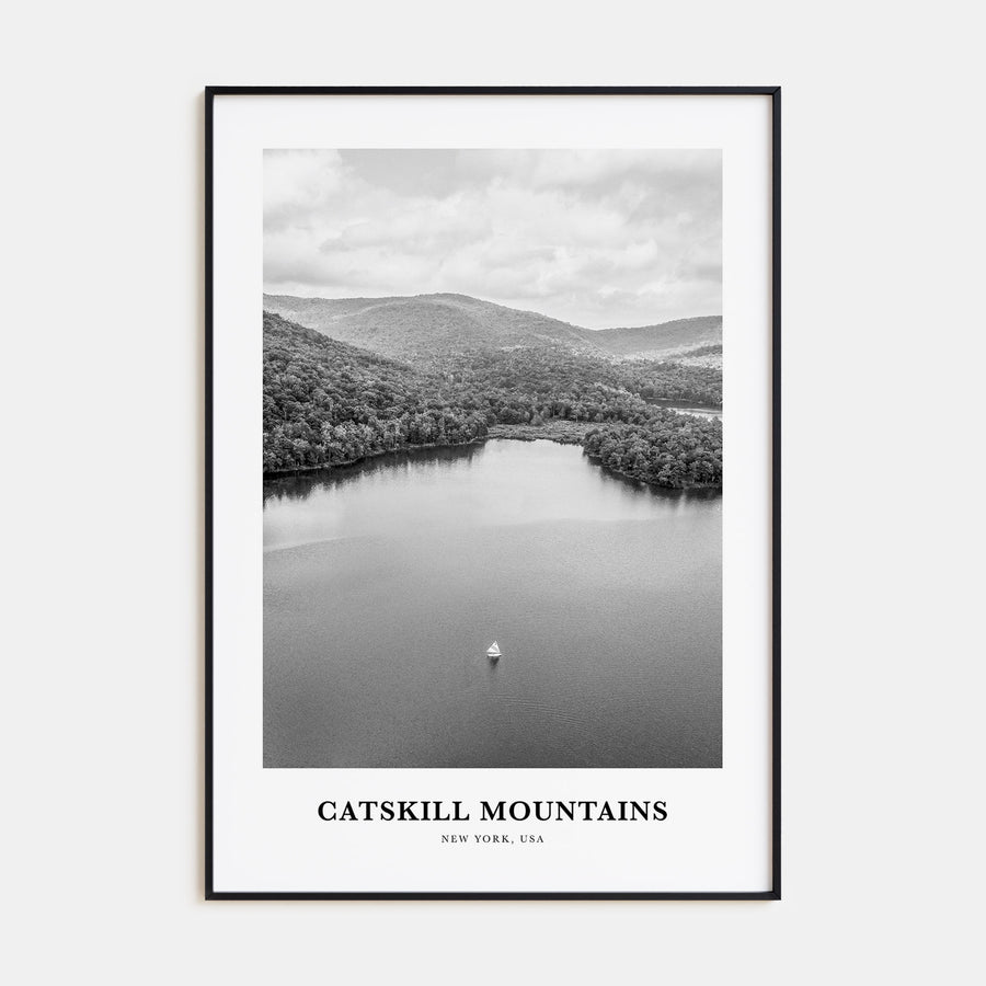 Catskill Mountains Portrait B&W No 2 Poster