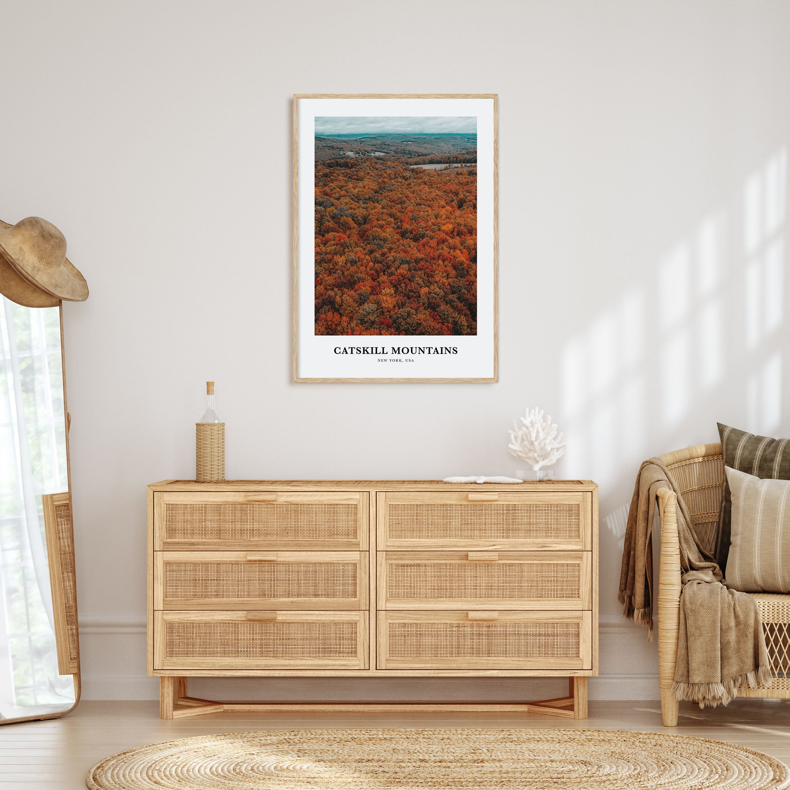 Catskill Mountains Portrait Color Poster