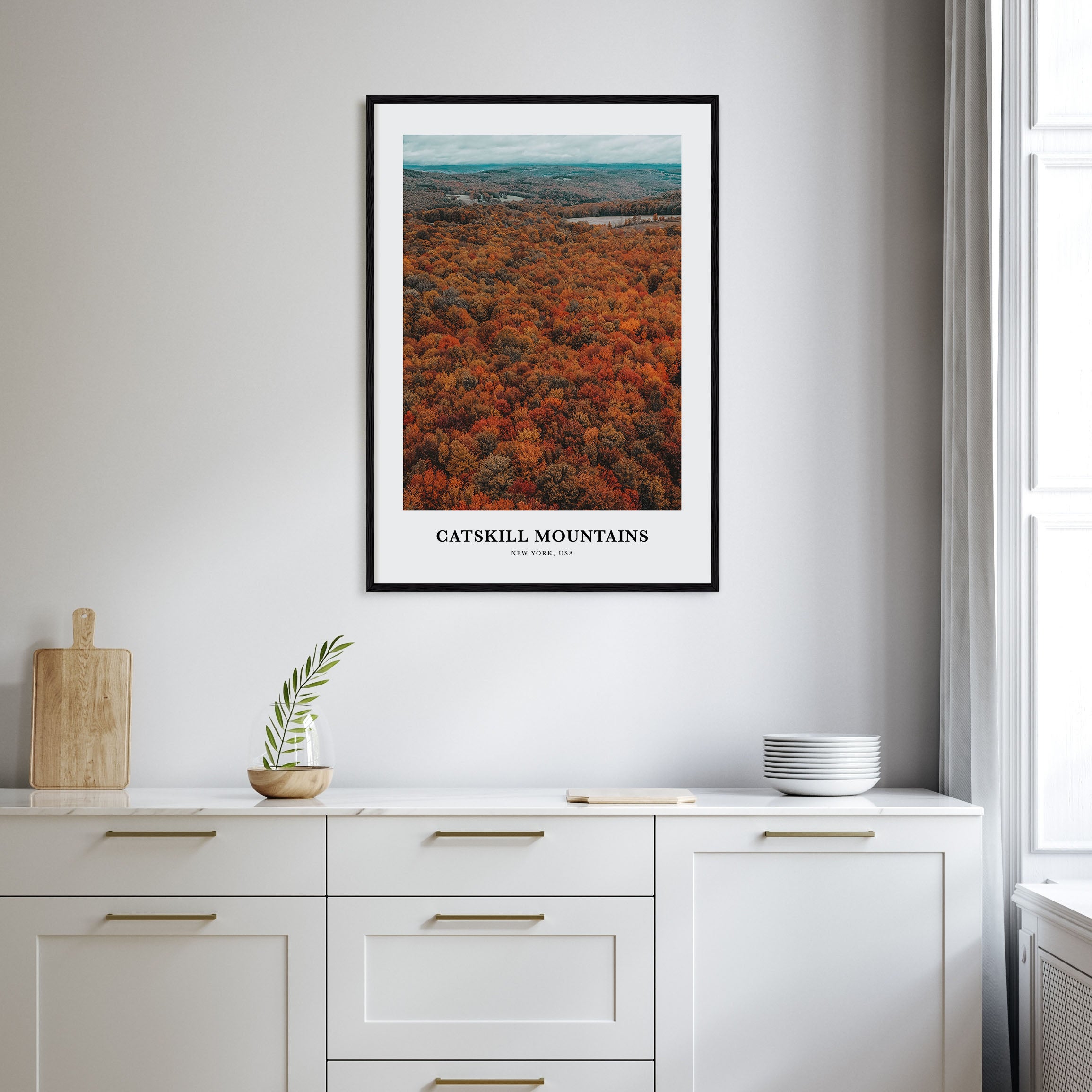 Catskill Mountains Portrait Color Poster