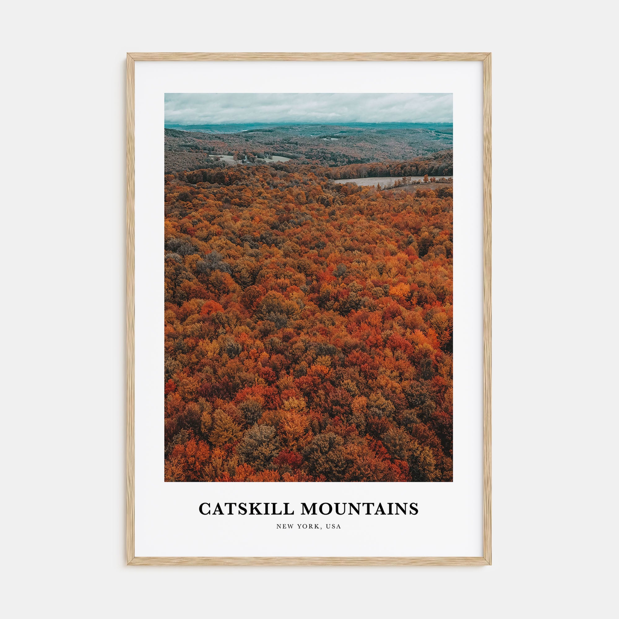 Catskill Mountains Portrait Color Poster