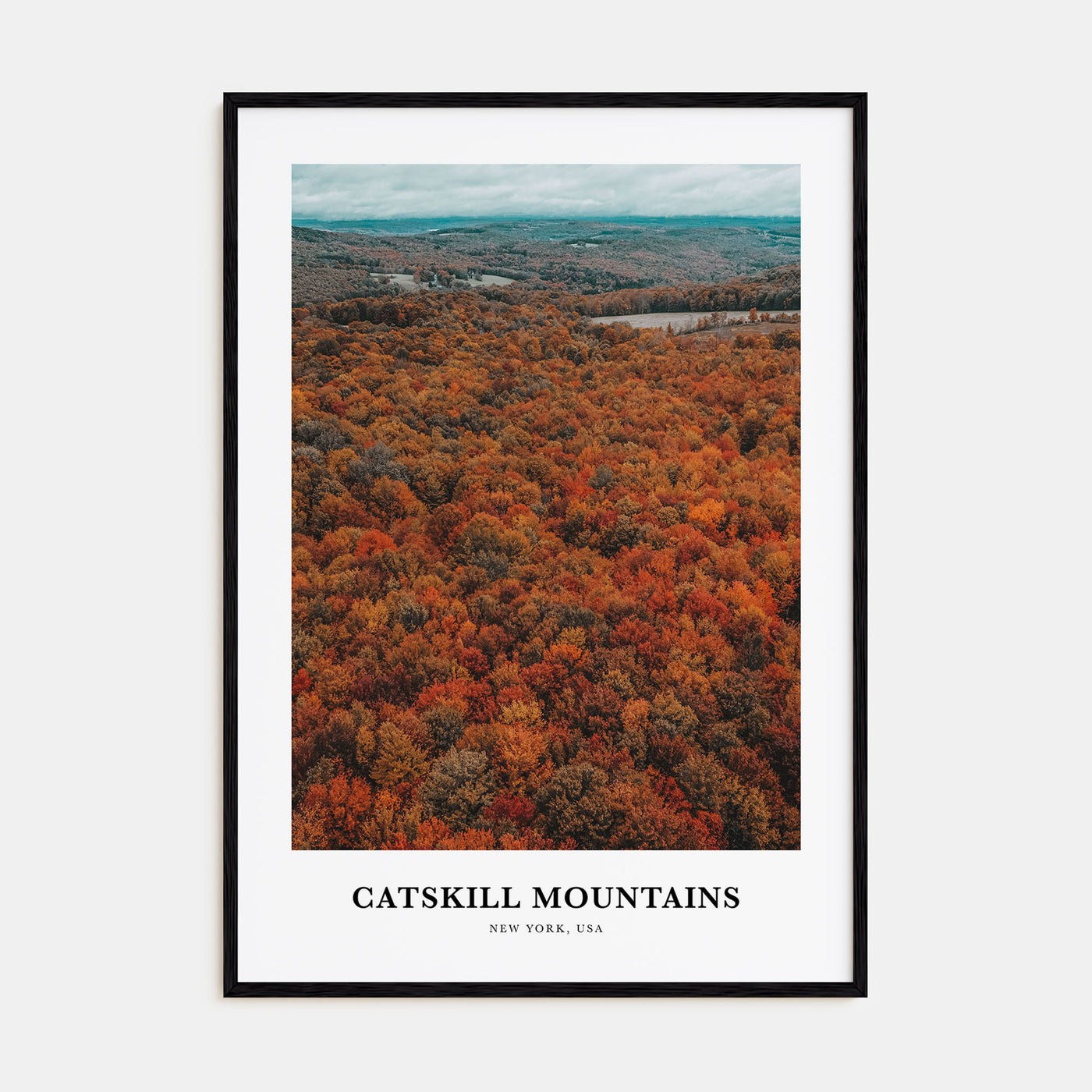 Catskill Mountains Portrait Color Poster