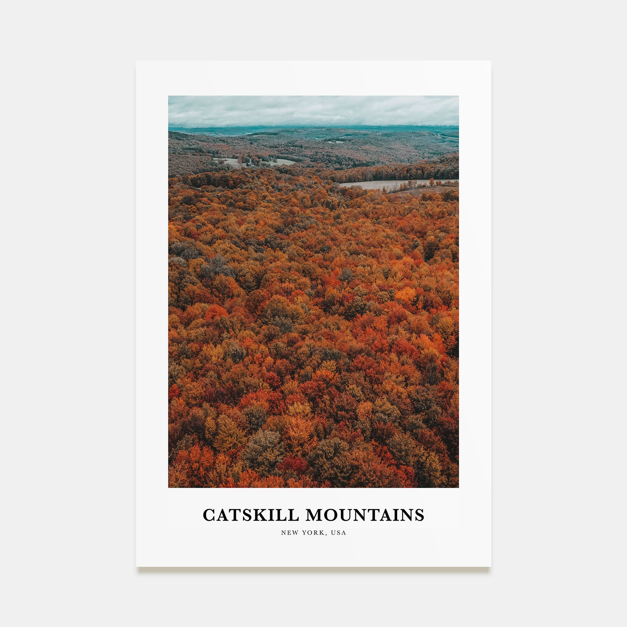 Catskill Mountains Portrait Color Poster