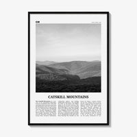 Catskill Mountains Print Black and White No 1, Catskill Mountains Wall Art, Catskill Mountains Poster, Catskill Photo, New York, USA