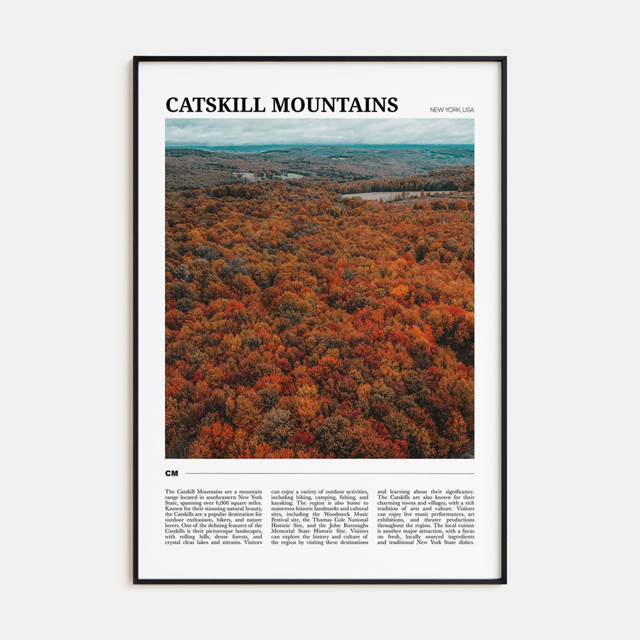 Catskill Mountains Travel Color Poster
